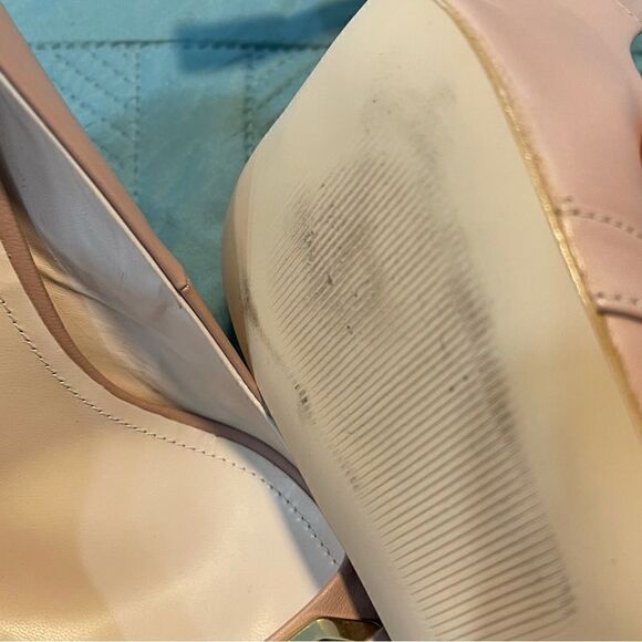 NAPOLEONI blush Made In Italy Leather Square Toe Pumps - Picture 11 of 12